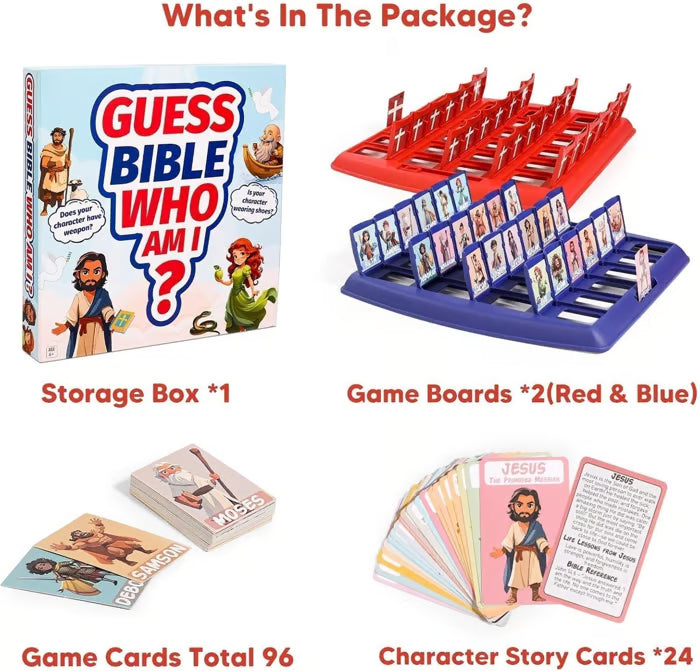 🔥🔥Hot Sale 49%⁉️Rekulo® Guess Bible Who Am I Board Games✝️