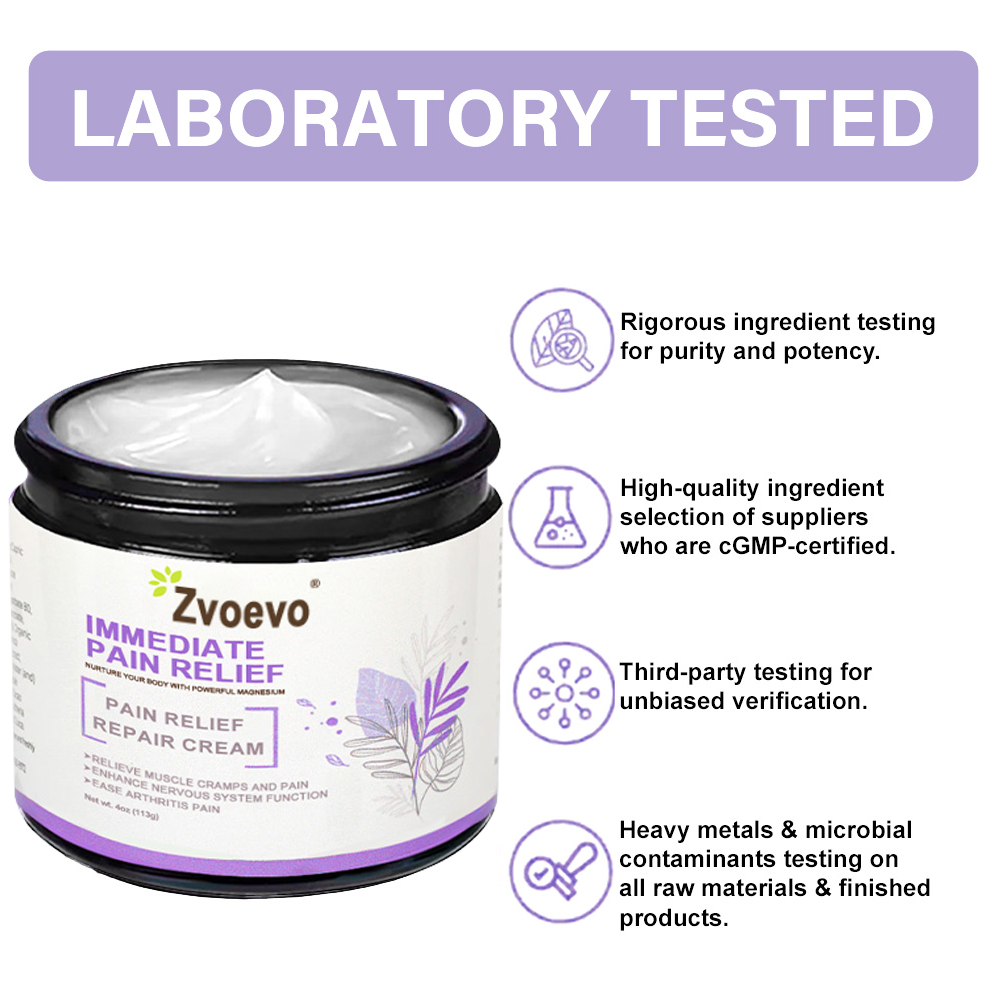 ✨ Zvoevo® Magnesium Pain Relief Cream – Powered by Natural Ingredients(Treatment for arthritis, neuropathyy, rheumatic diseases, muscle spasms, twitches and sports injuries)