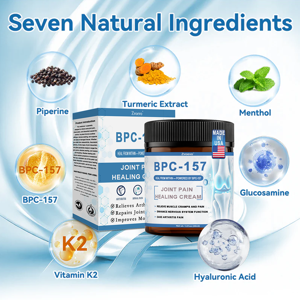 🇺🇸 Zvo𝐞𝐯𝗼® BPC-157 Joint Healing Cream (🏅Treatment for arthritis, neuropathyy, rheumatic diseases, muscle spasms, twitches and sports injuries)